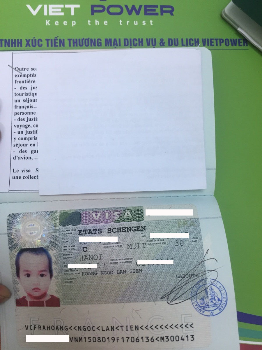 Chúc mừng visa Schengen